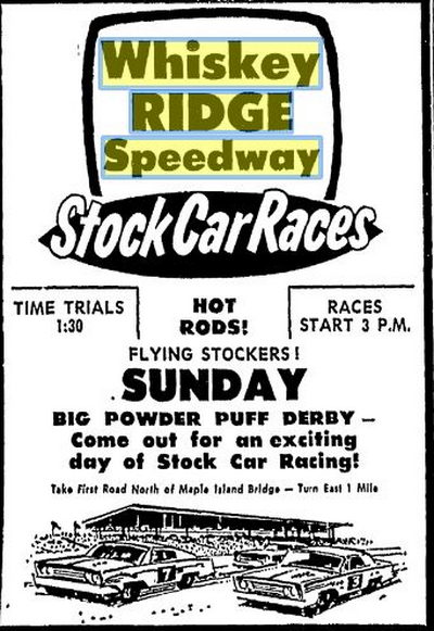 Whiskey Ridge Raceway (Whiskey Ridge Speedway, Whisky Ridge) - July 1969 (newer photo)